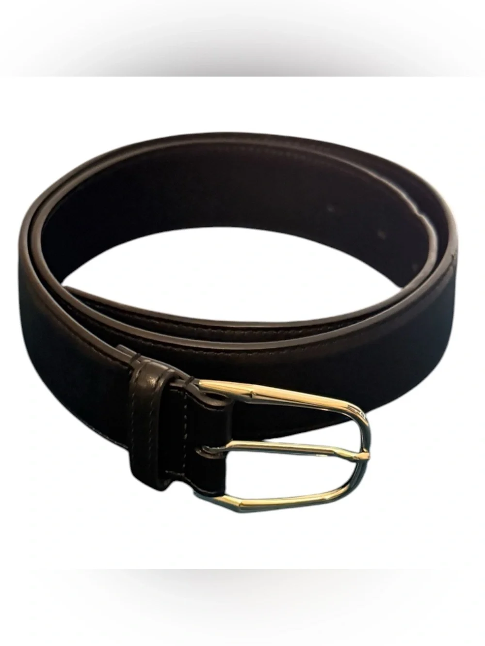 Saint Laurent Black Minimal Leather Belt Size 70cm (Small) NWOT